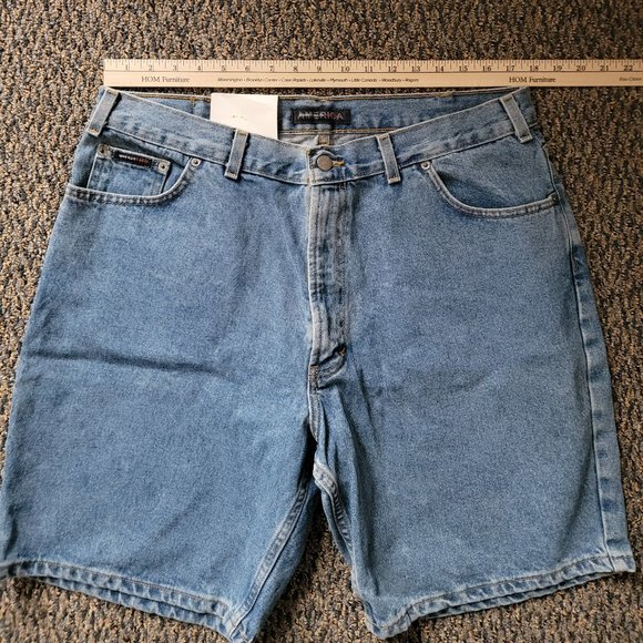 NWT Men's Perry Ellis 100% Cotton Denim Shorts Size 38 - Picture 7 of 8